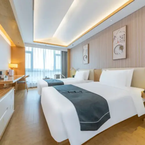 灵霜居风景双床房（古城景观+智能控制+零压床垫）