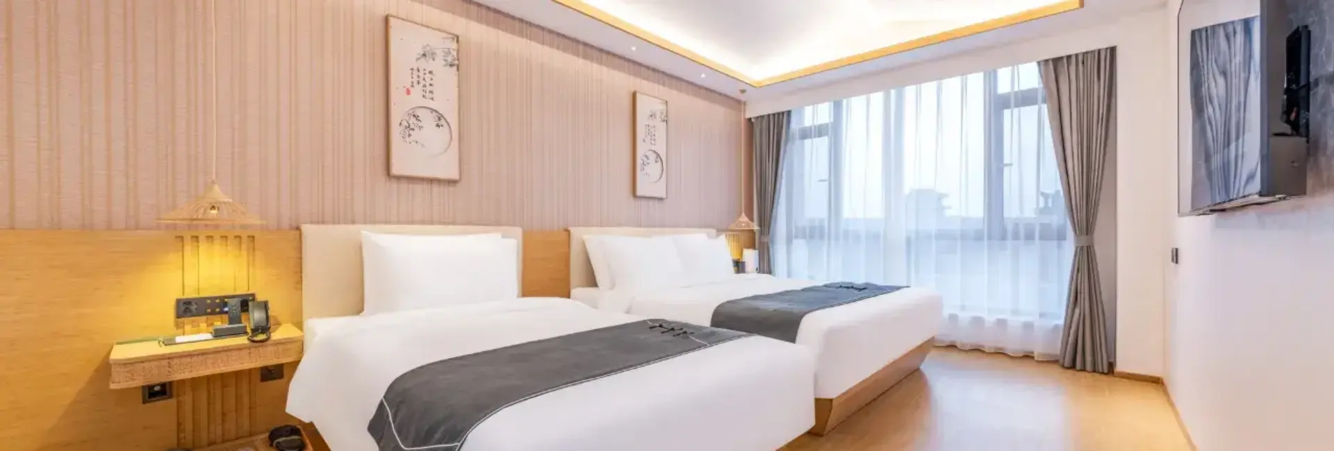 清莲居风景家庭房（古城景观+智能控制+零压床垫+加湿器）