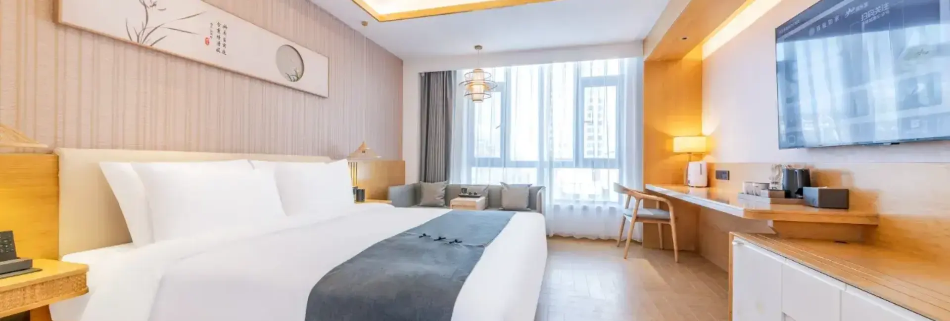 永兰居智能双人卧室（智能控制+零压床垫+加湿器）