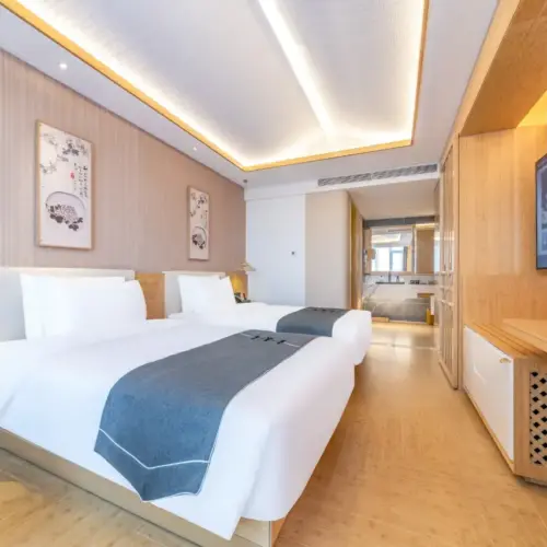 优皇居双人房（智能房间控制+零压床垫+加湿器+隔音房）