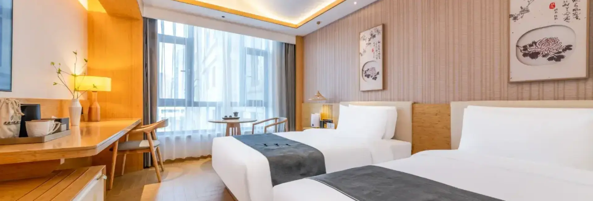 优皇居双人房（智能房间控制+零压床垫+加湿器+隔音房）