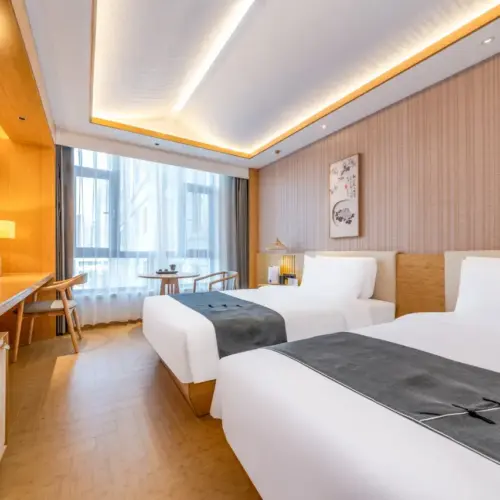 优皇居双人房（智能房间控制+零压床垫+加湿器+隔音房）