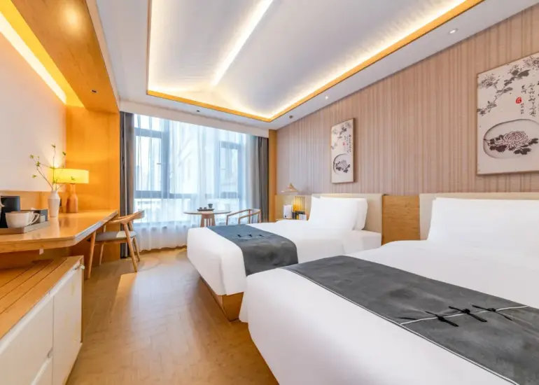 优皇居双人房（智能房间控制+零压床垫+加湿器+隔音房）